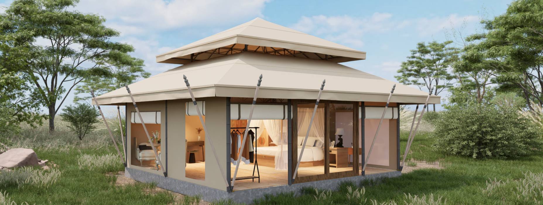 丽水户外野奢帐篷